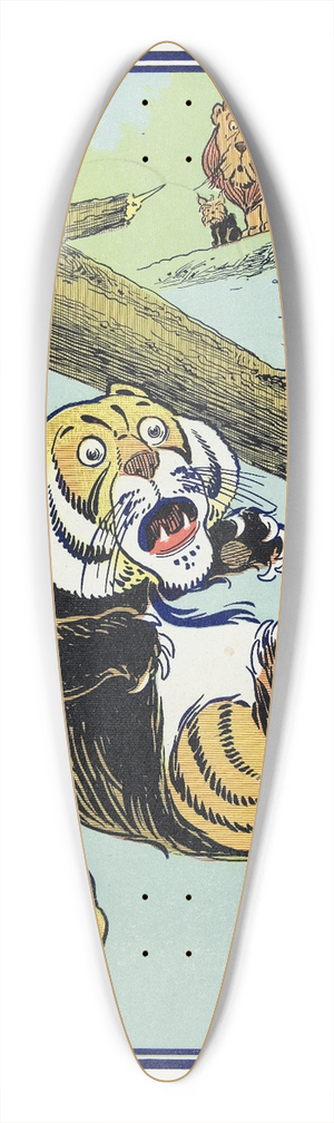 William Wallace Denslow - The tree fell with a crash into the gulf 39.3 inch art pintail longboard deck