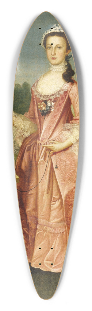 William Williams - Deborah Hall 39.3 inch art pintail longboard deck