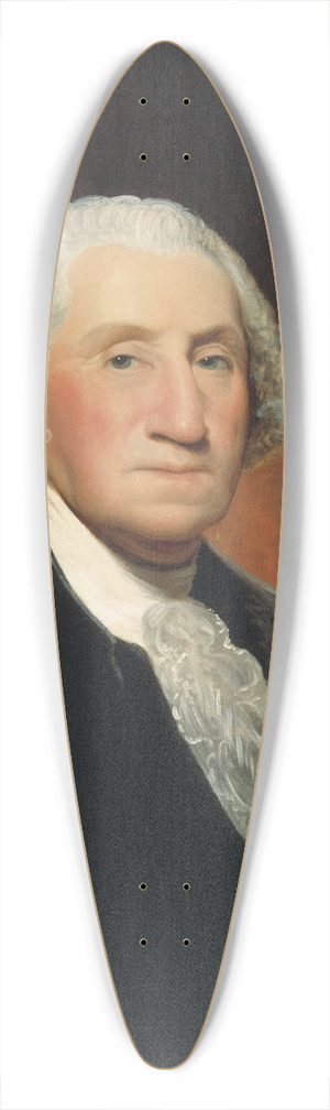 William Winstanley - George Washington 39.3 inch art pintail longboard deck