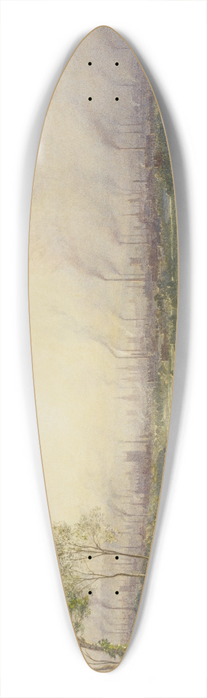 William Wyld - Manchester from Kersal Moor, with rustic figures and goats 39.3 inch art pintail longboard deck