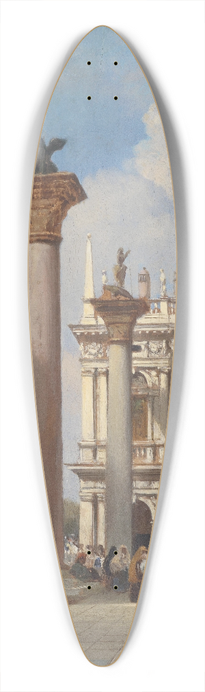 William Wyld - Venezia Piazza San Marco 39.3 inch art pintail longboard deck