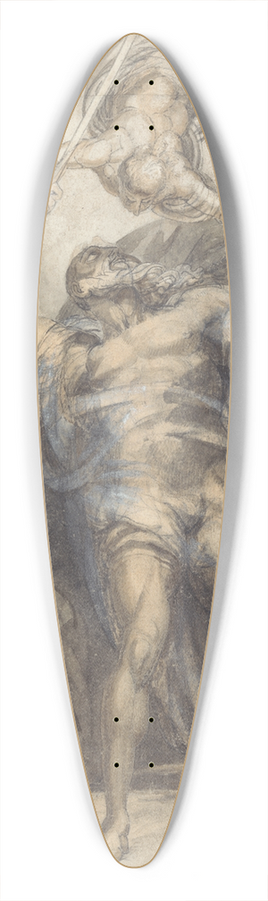 William Young Ottley - Prospero Summoning Ariel 39.3 inch art pintail longboard deck