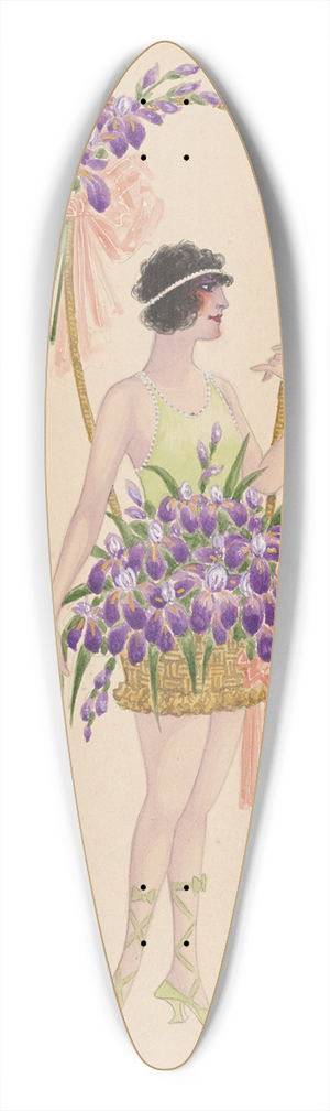 Will R. Barnes - 11-Iris 39.3 inch art pintail longboard deck