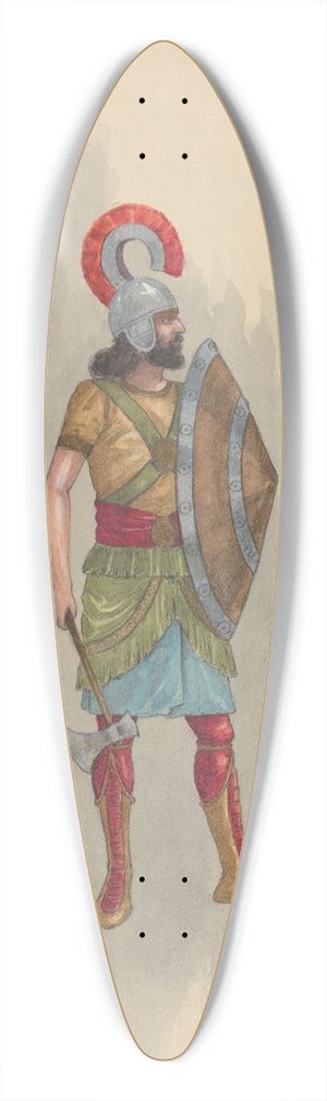 Will R. Barnes - 2 Babylonian Capt. 39.3 inch art pintail longboard deck