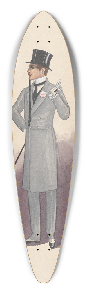 Will R. Barnes - 2 Frocks-Act II-Scene I 39.3 inch art pintail longboard deck