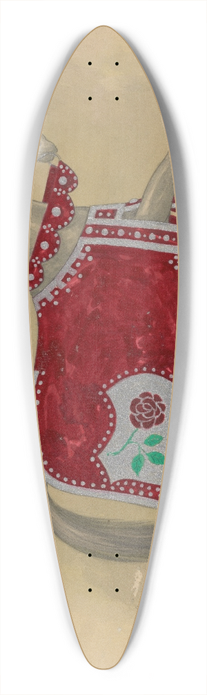 Will R. Barnes - 7 Horses-Knights of the Blended Rose 39.3 inch art pintail longboard deck