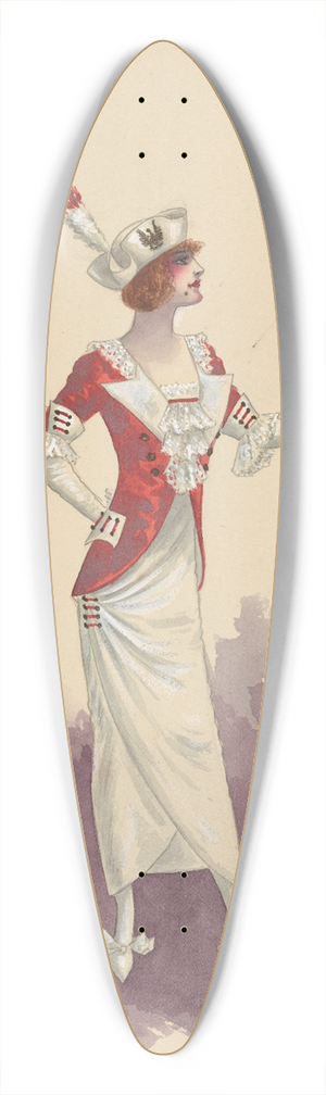 Will R. Barnes - 8 Army Girls-Act II 39.3 inch art pintail longboard deck Will R. Barnes - 8 Army Girls-Act II 39.3 inch art pintail longboard deck