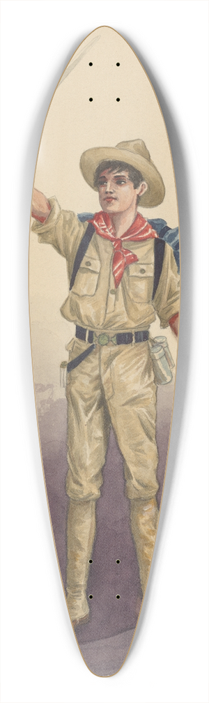 Will R. Barnes - Act I-12 U.S. Soldiers 39.3 inch art pintail longboard deck