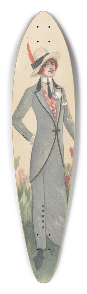 Will R. Barnes - Act I-8 School Teachers 39.3 inch art pintail longboard deck