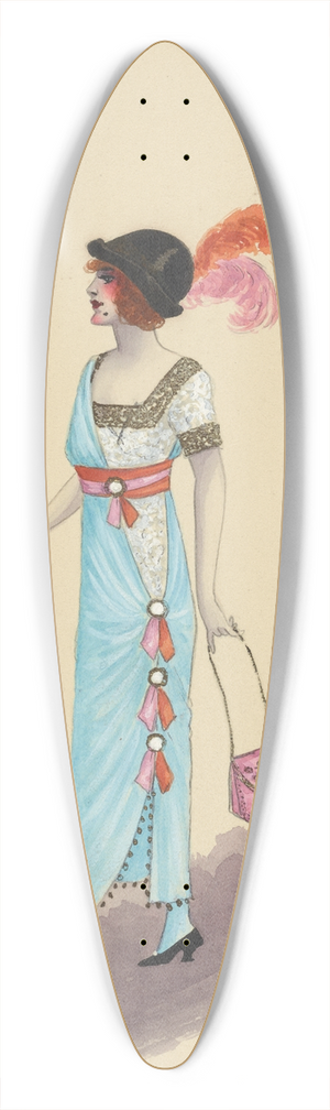 Will R. Barnes - Act I-Allores 39.3 inch art pintail longboard deck