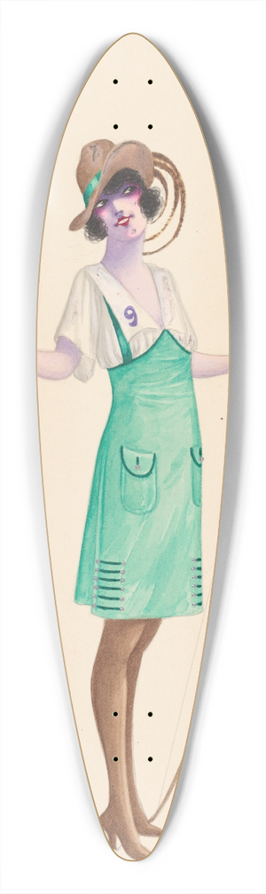 Will R. Barnes - Archer, 13 39.3 inch art pintail longboard deck