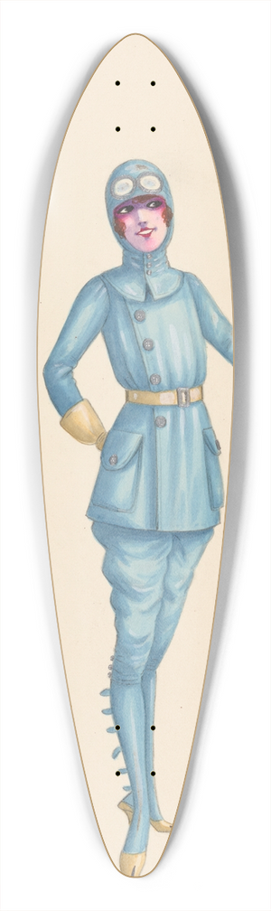 Will R. Barnes - Aviator, 11 39.3 inch art pintail longboard deck