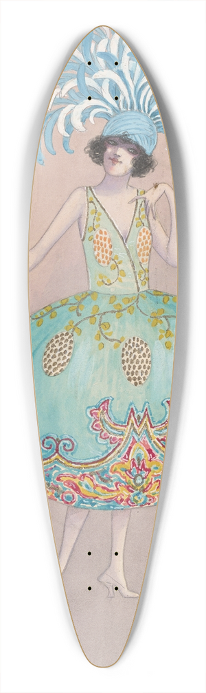 Will R. Barnes - Baloons 39.3 inch art pintail longboard deck