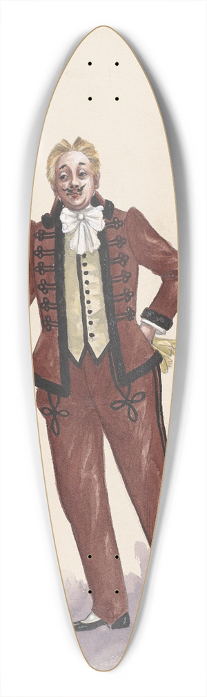 Will R. Barnes - Baron 39.3 inch art pintail longboard deck