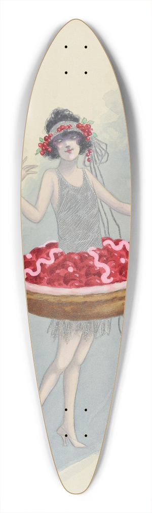 Will R. Barnes - Cherry Tart 39.3 inch art pintail longboard deck