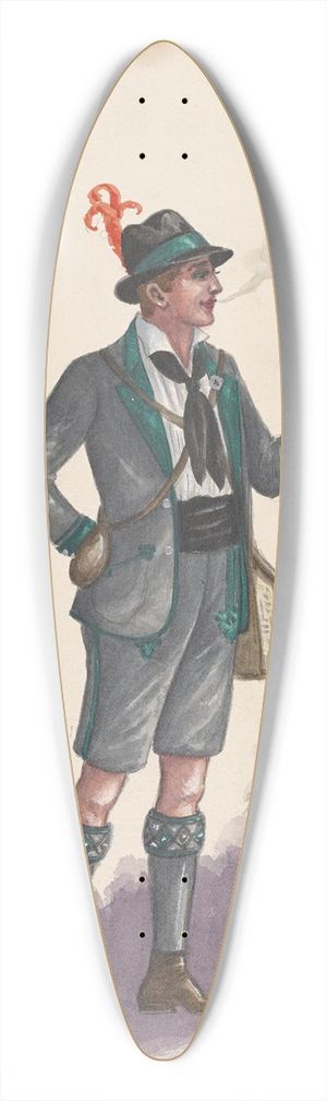 Will R. Barnes - Costume for men 39.3 inch art pintail longboard deck