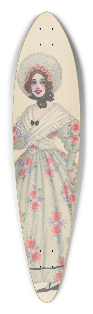 Will R. Barnes - Dapper men 39.3 inch art pintail longboard deck