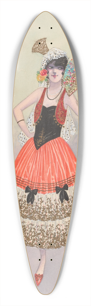 Will R. Barnes - Grand Opera, 3 39.3 inch art pintail longboard deck