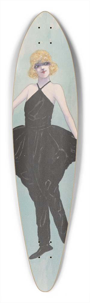 Will R. Barnes - Hello Girls 39.3 inch art pintail longboard deck