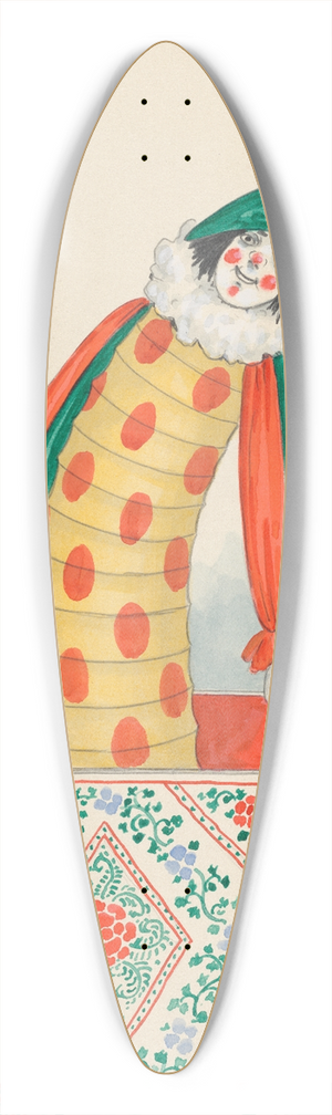 Will R. Barnes - Jack-in-the-box 39.3 inch art pintail longboard deck