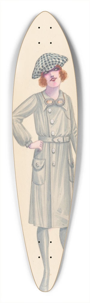 Will R. Barnes - Motoring, 7 39.3 inch art pintail longboard deck