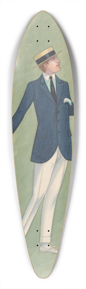 Will R. Barnes - Musical Comedy, 4 39.3 inch art pintail longboard deck