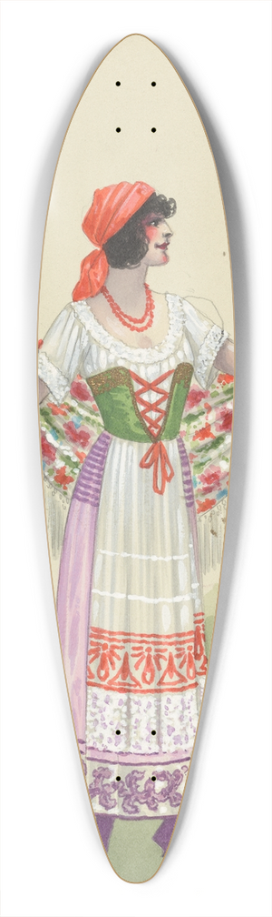 Will R. Barnes - Natalie-Act II 39.3 inch art pintail longboard deck Will R. Barnes - Natalie-Act II 39.3 inch art pintail longboard deck