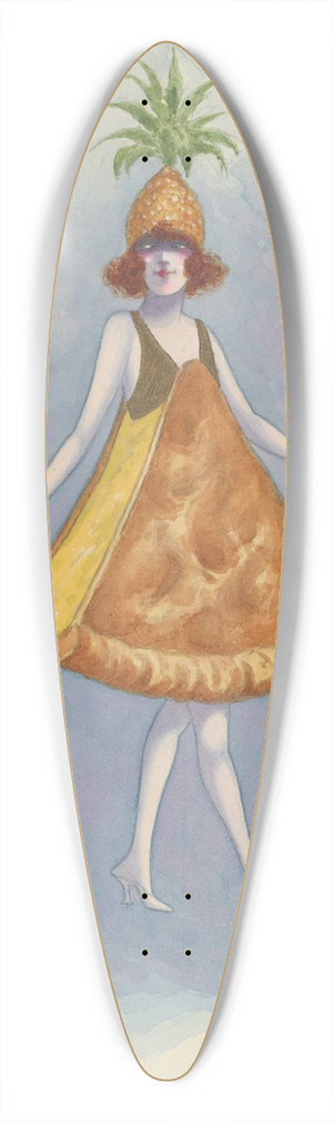Will R. Barnes - Pineapple Pie 39.3 inch art pintail longboard deck