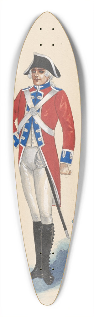Will R. Barnes - Privates 39.3 inch art pintail longboard deck