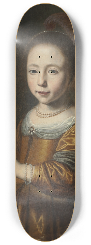 Dirck Dircksz. van Santvoort - Portrait of Elizabeth Spiegel 8.25 inch art skate deck Dirck Dircksz. van Santvoort - Portrait of Elizabeth Spiegel 8.25 inch art skate deck