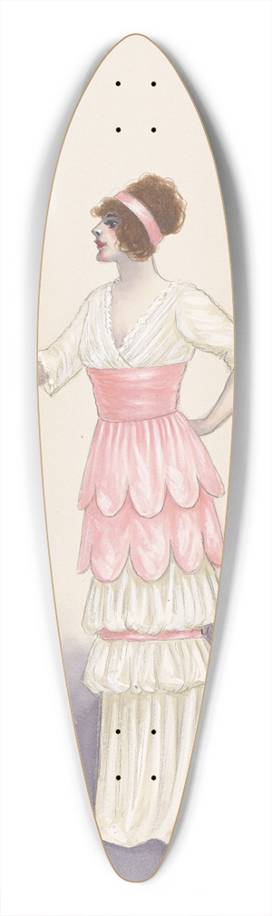 Will R. Barnes - Tango Girl; Act II, 27 39.3 inch art pintail longboard deck