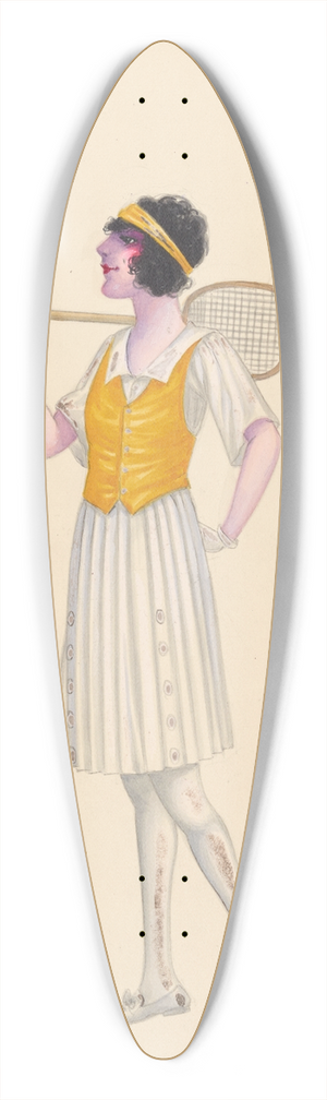 Will R. Barnes - Tennis, 4 39.3 inch art pintail longboard deck