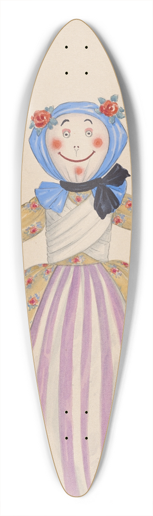 Will R. Barnes - The Gay Rag Dolls-3 39.3 inch art pintail longboard deck