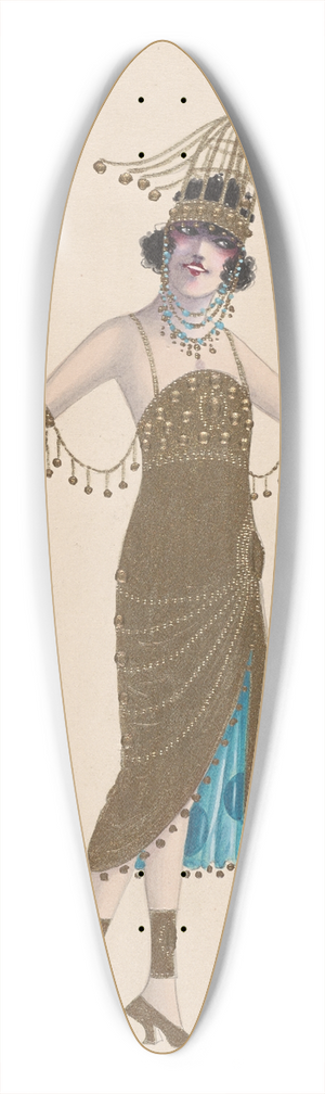 Will R. Barnes - Untitled 39.3 inch art pintail longboard deck