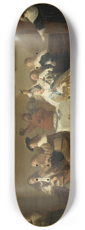 Dirck Hals - Tavern Scene 8.25 inch art skate deck Dirck Hals - Tavern Scene 8.25 inch art skate deck