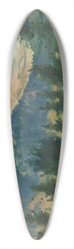 Wincenty Drabik - Mountainscape 39.3 inch art pintail longboard deck