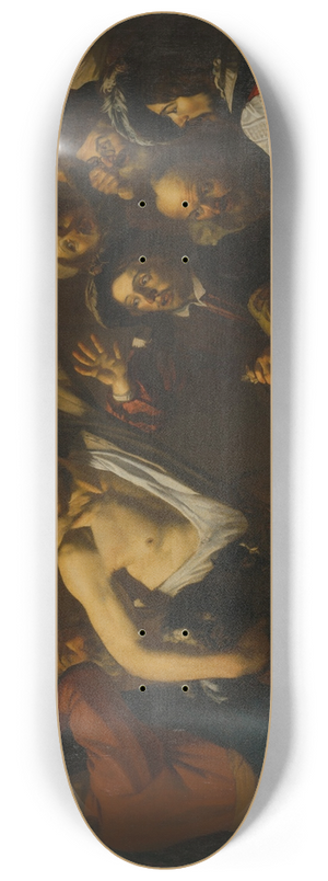 Dirck Van Baburen - Christ Driving the Money Changers from the Temple 8.25 inch art skate deck