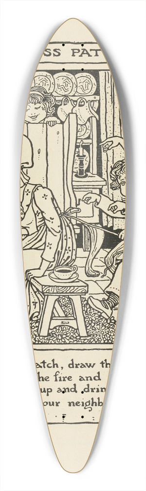 Winifred Smith - Cross Patch 39.3 inch art pintail longboard deck