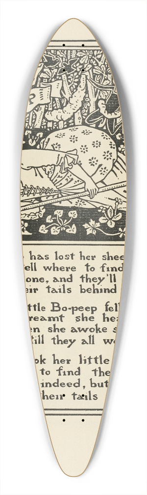 Winifred Smith - Little Bo-Peep 39.3 inch art pintail longboard deck