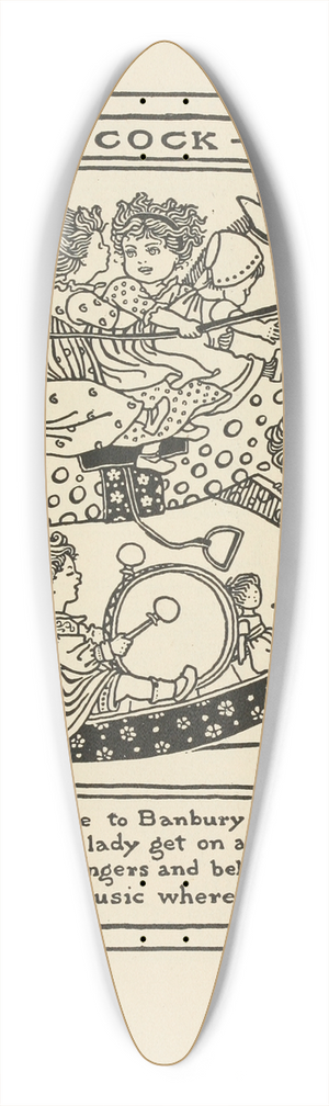 Winifred Smith - Ride a cock-horse 39.3 inch art pintail longboard deck