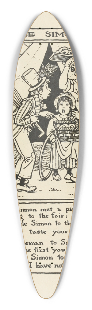 Winifred Smith - Simple Simon 39.3 inch art pintail longboard deck