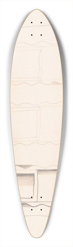 Winold Reiss - Interior design drawings for unidentified rooms. Sketch for unidentified interior 39.3 inch art pintail longboard deck