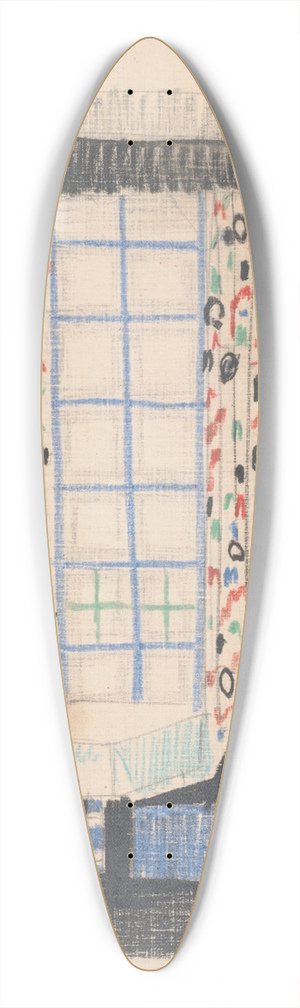 Winold Reiss - Interior perspective studies for a restaurant 39.3 inch art pintail longboard deck