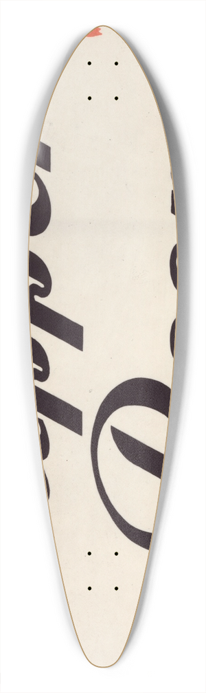 Winold Reiss - Stylized logo for Ruppert Beer 39.3 inch art pintail longboard deck