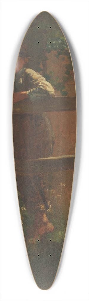 Winslow Homer - A Country Lad 39.3 inch art pintail longboard deck