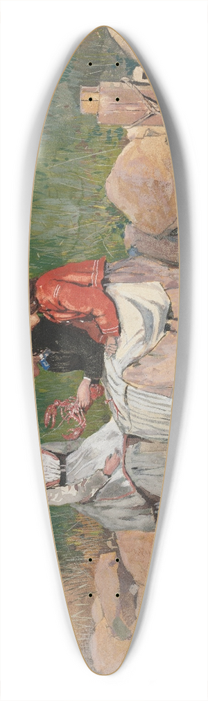 Winslow Homer - A Fishermans Daughter 39.3 inch art pintail longboard deck