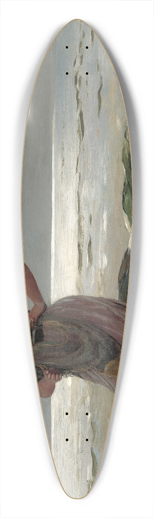 Winslow Homer - A Light on the Sea 39.3 inch art pintail longboard deck