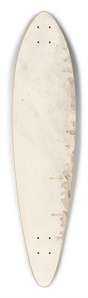 Winslow Homer - Army Encampment 39.3 inch art pintail longboard deck