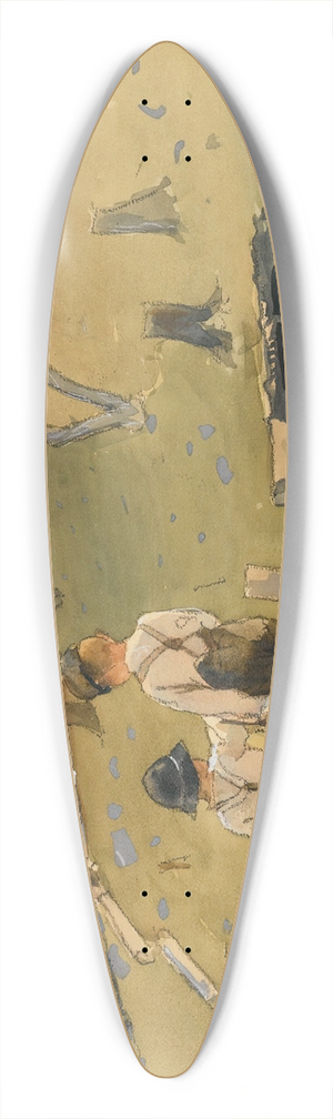 Winslow Homer - Boys On A Hillside 39.3 inch art pintail longboard deck