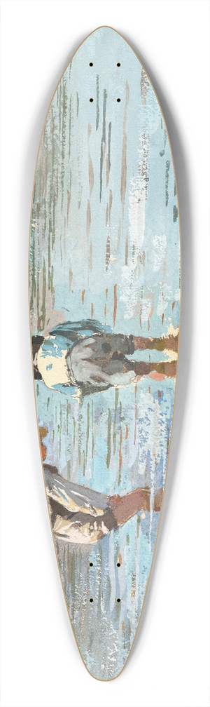 Winslow Homer - Boys Wading 39.3 inch art pintail longboard deck